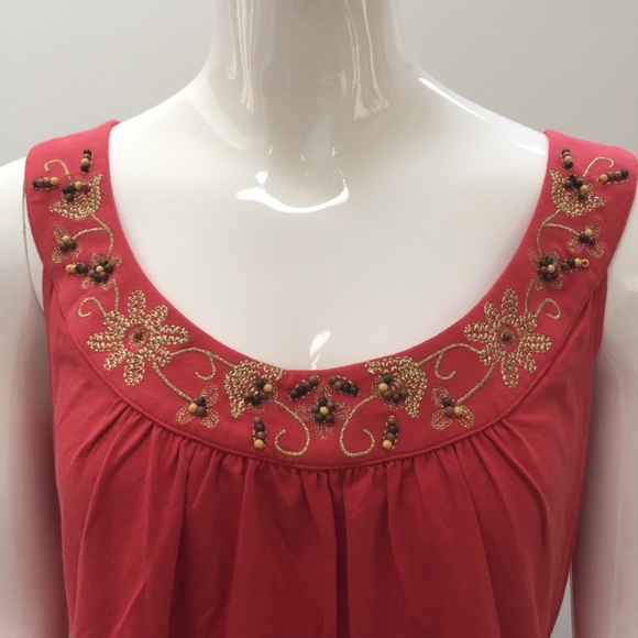 Ann Taylor Loft Dressy Embellished Tank - Large - Picture 2 of 10